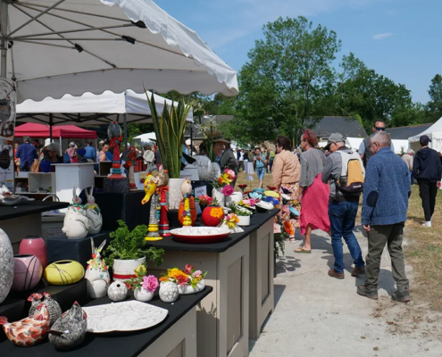 Marché des potiers à Herbignac, Loire-Atlantique.