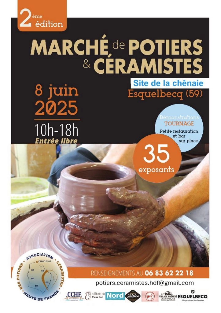 Affiche marché potier esquelbecq
