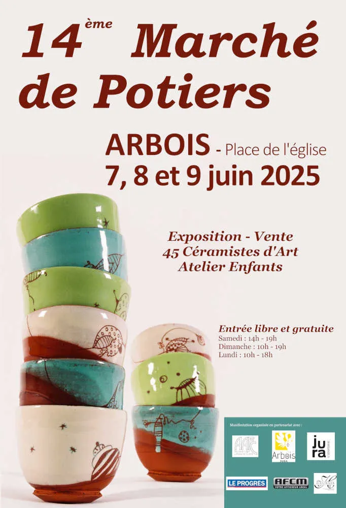 Marché des potiers d'Arbois, juin 2025